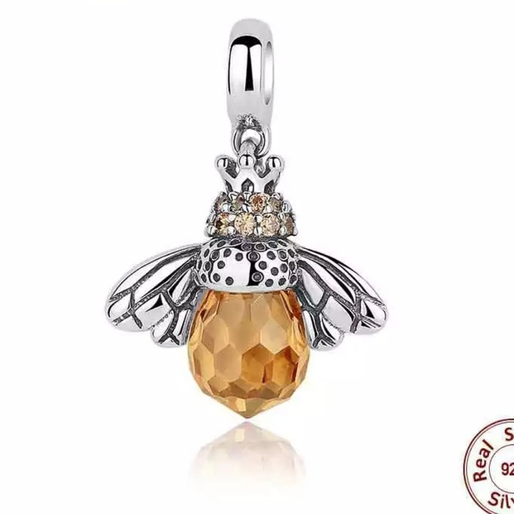 Queen bee charms real sterling silver brand new